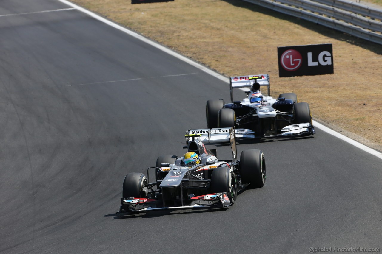 GP UNGHERIA, 28.07.2013- Gara, Esteban Gutierrez (MEX), Sauber F1 Team C32