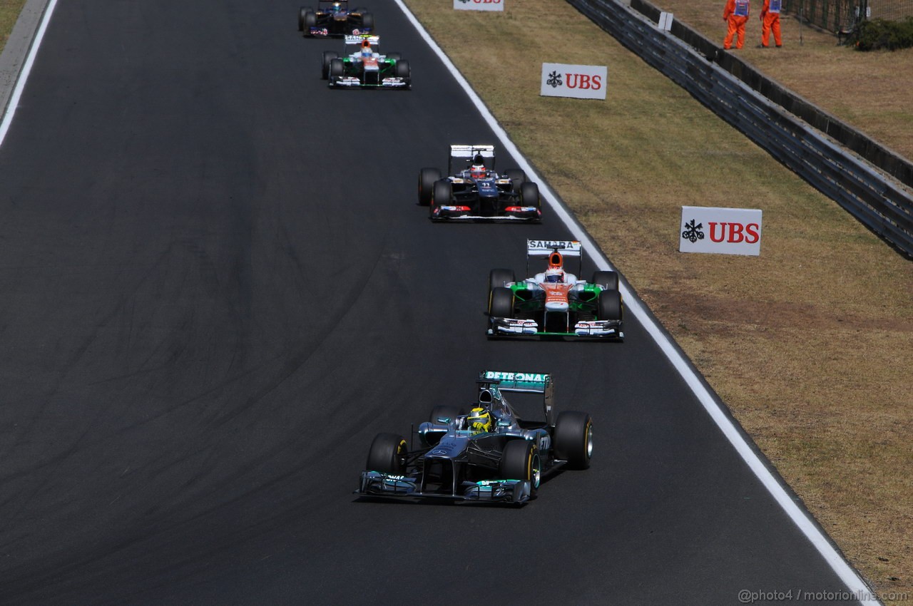 GP UNGHERIA, 28.07.2013- Gara, Nico Rosberg (GER) Mercedes AMG F1 W04