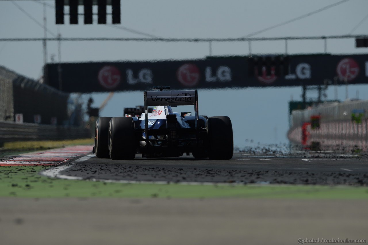 GP UNGHERIA, 28.07.2013- Gara, Pastor Maldonado (VEN) Williams F1 Team FW35