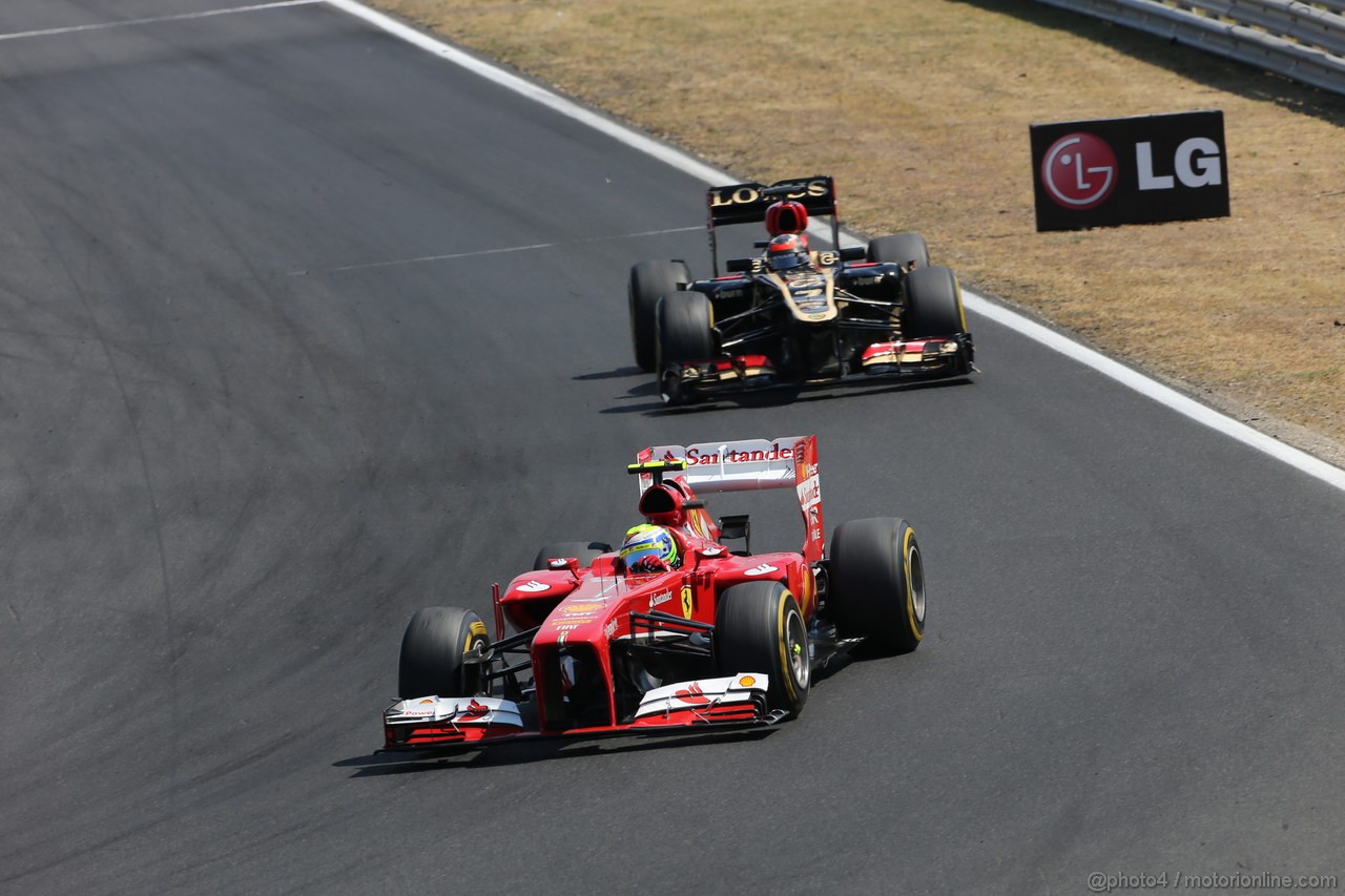 GP UNGHERIA, 28.07.2013- Gara, Felipe Massa (BRA) Ferrari F138