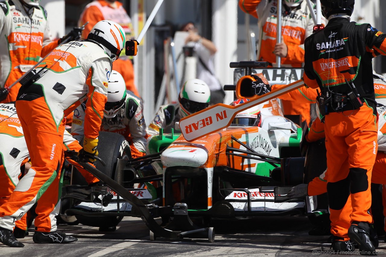 GP UNGHERIA, 28.07.2013- Gara, Paul di Resta (GBR) Sahara Force India F1 Team VJM06