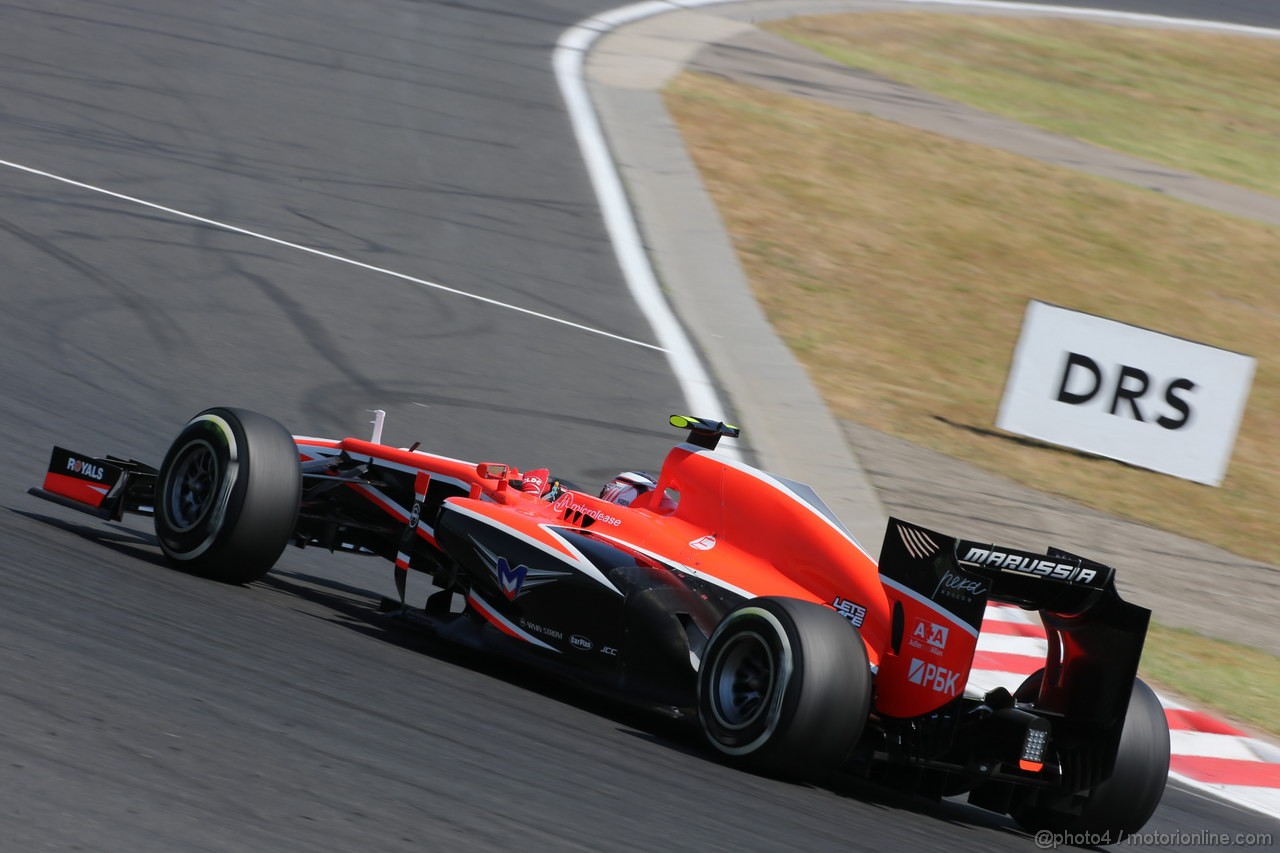 GP UNGHERIA, 28.07.2013- Gara, Max Chilton (GBR), Marussia F1 Team MR02