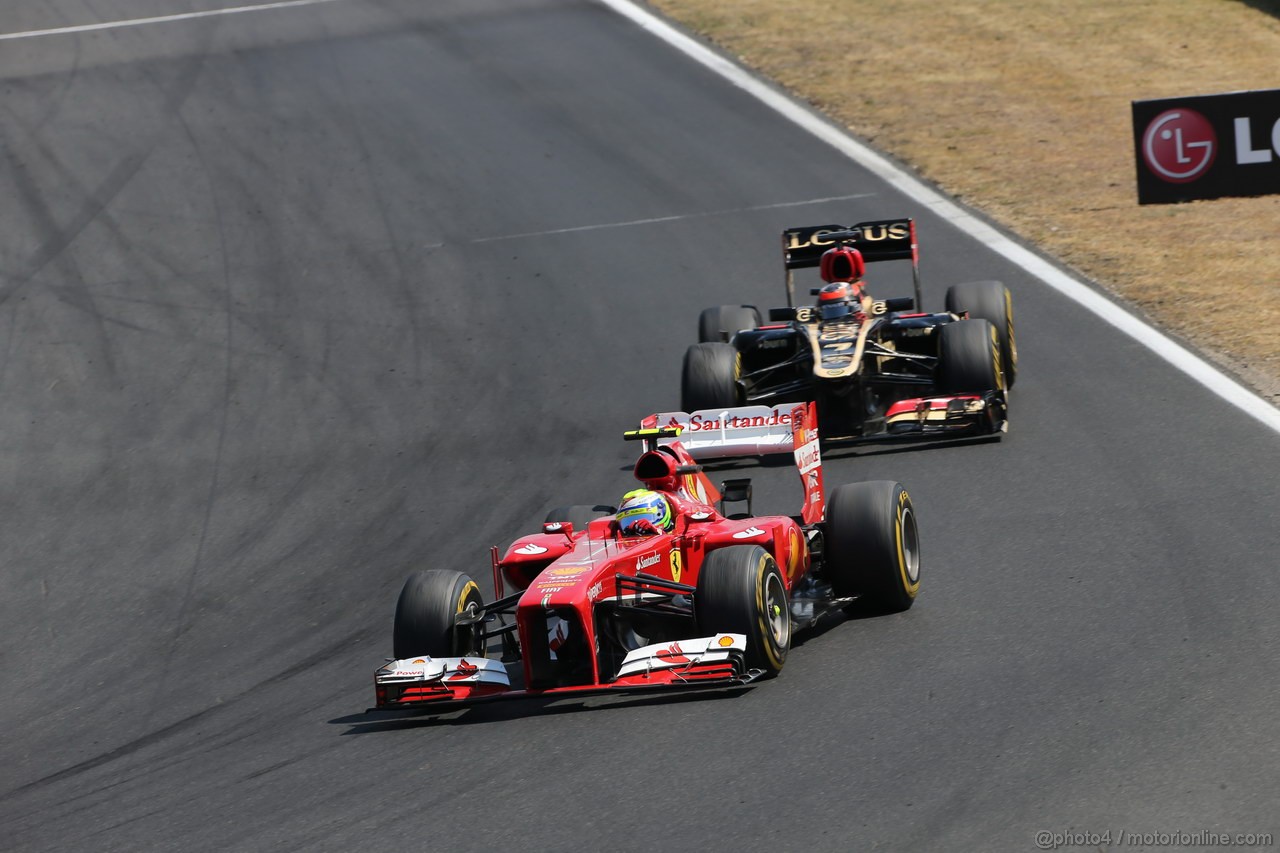 GP UNGHERIA, 28.07.2013- Gara, Felipe Massa (BRA) Ferrari F138