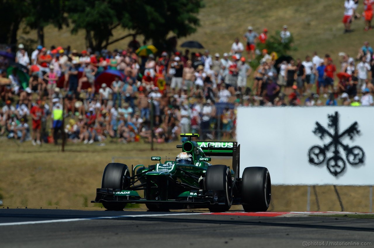 GP UNGHERIA, 28.07.2013- Gara, Giedo Van der Garde (NED), Caterham F1 Team CT03