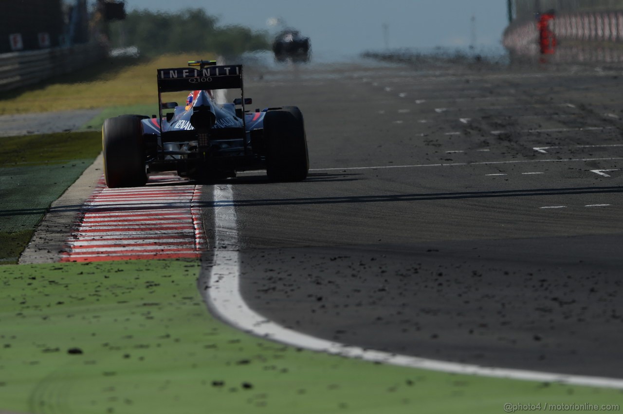 GP UNGHERIA, 28.07.2013- Gara, Mark Webber (AUS) Red Bull Racing RB9