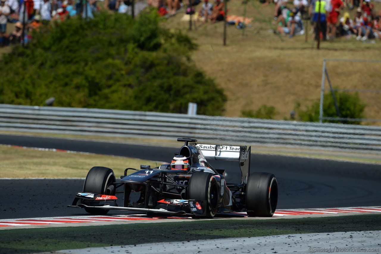 GP UNGHERIA, 28.07.2013- Gara, Nico Hulkenberg (GER) Sauber F1 Team C32