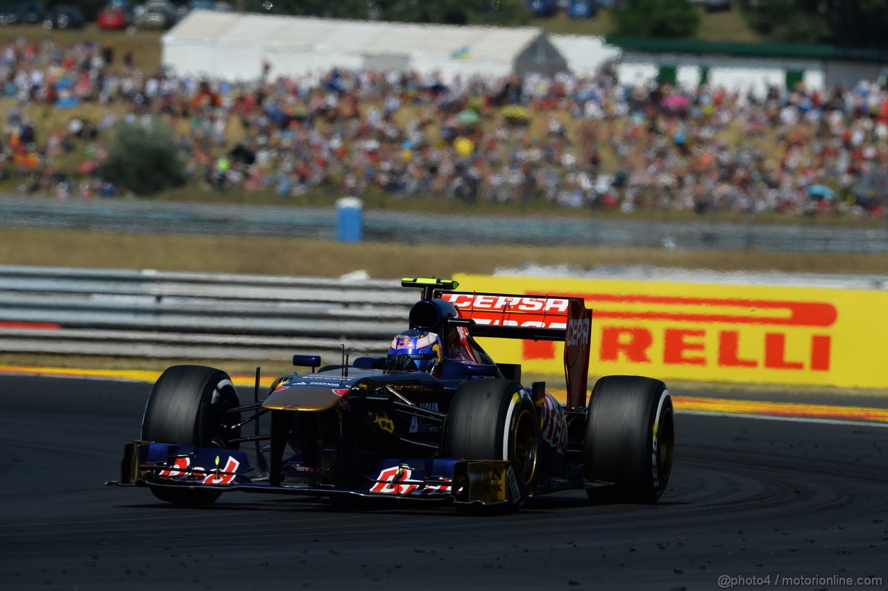 GP UNGHERIA, 28.07.2013- Gara, Daniel Ricciardo (AUS) Scuderia Toro Rosso STR8