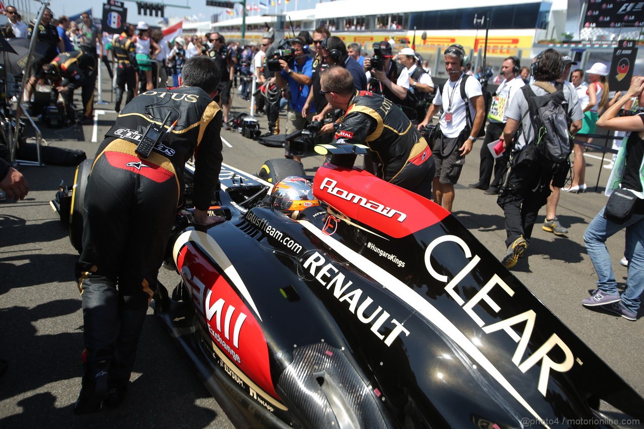 GP UNGHERIA, 28.07.2013- Gara, Romain Grosjean (FRA) Lotus F1 Team E213