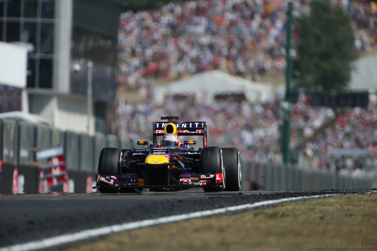 GP UNGHERIA, 28.07.2013- Gara, Sebastian Vettel (GER) Red Bull Racing RB9