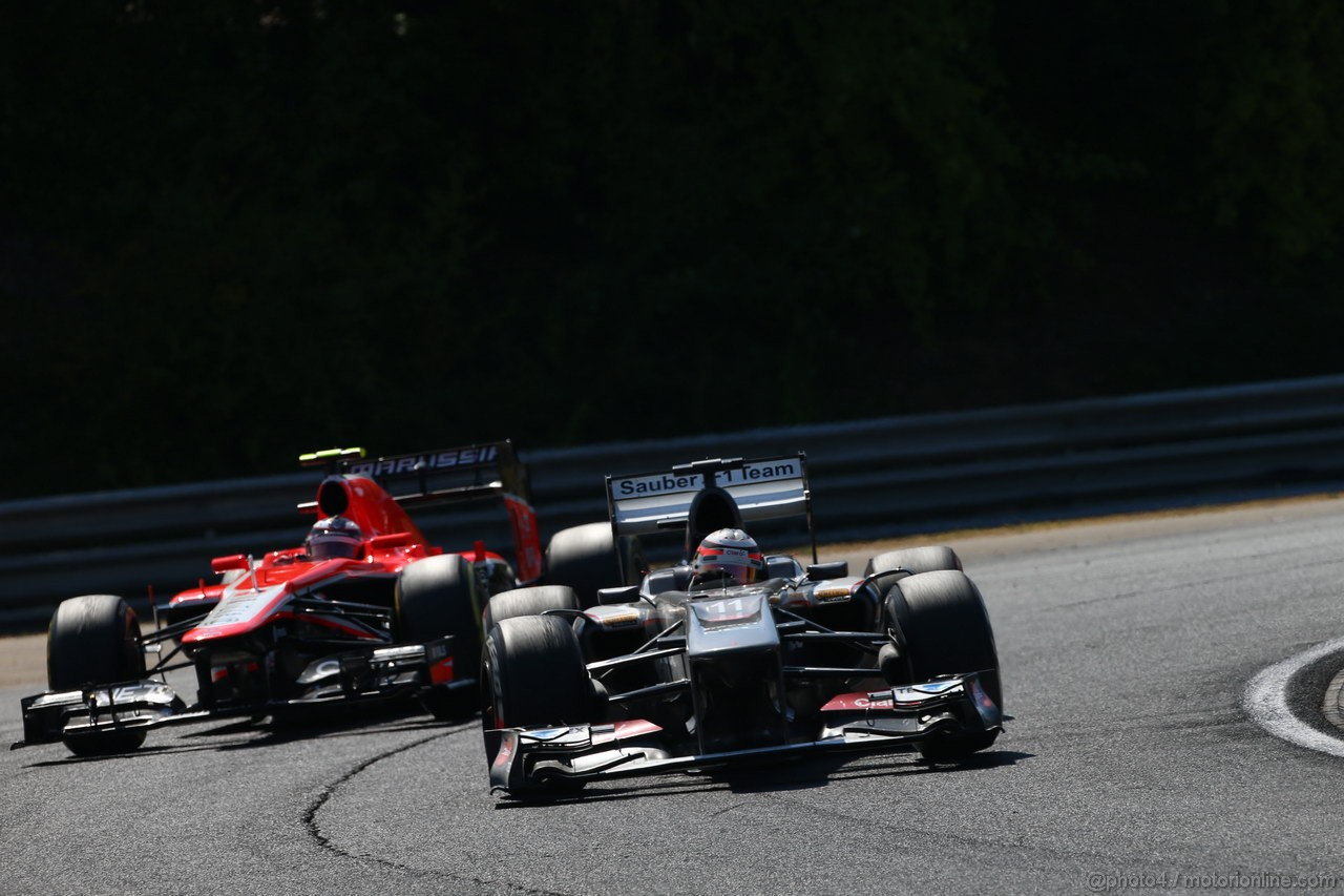 GP UNGHERIA, 28.07.2013- Gara, Nico Hulkenberg (GER) Sauber F1 Team C32