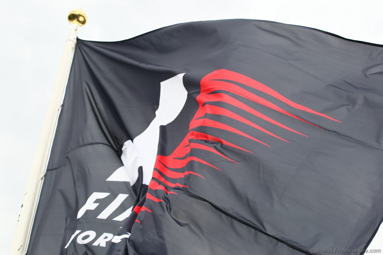 GP UNGHERIA, 25.07.2013- f1 flag