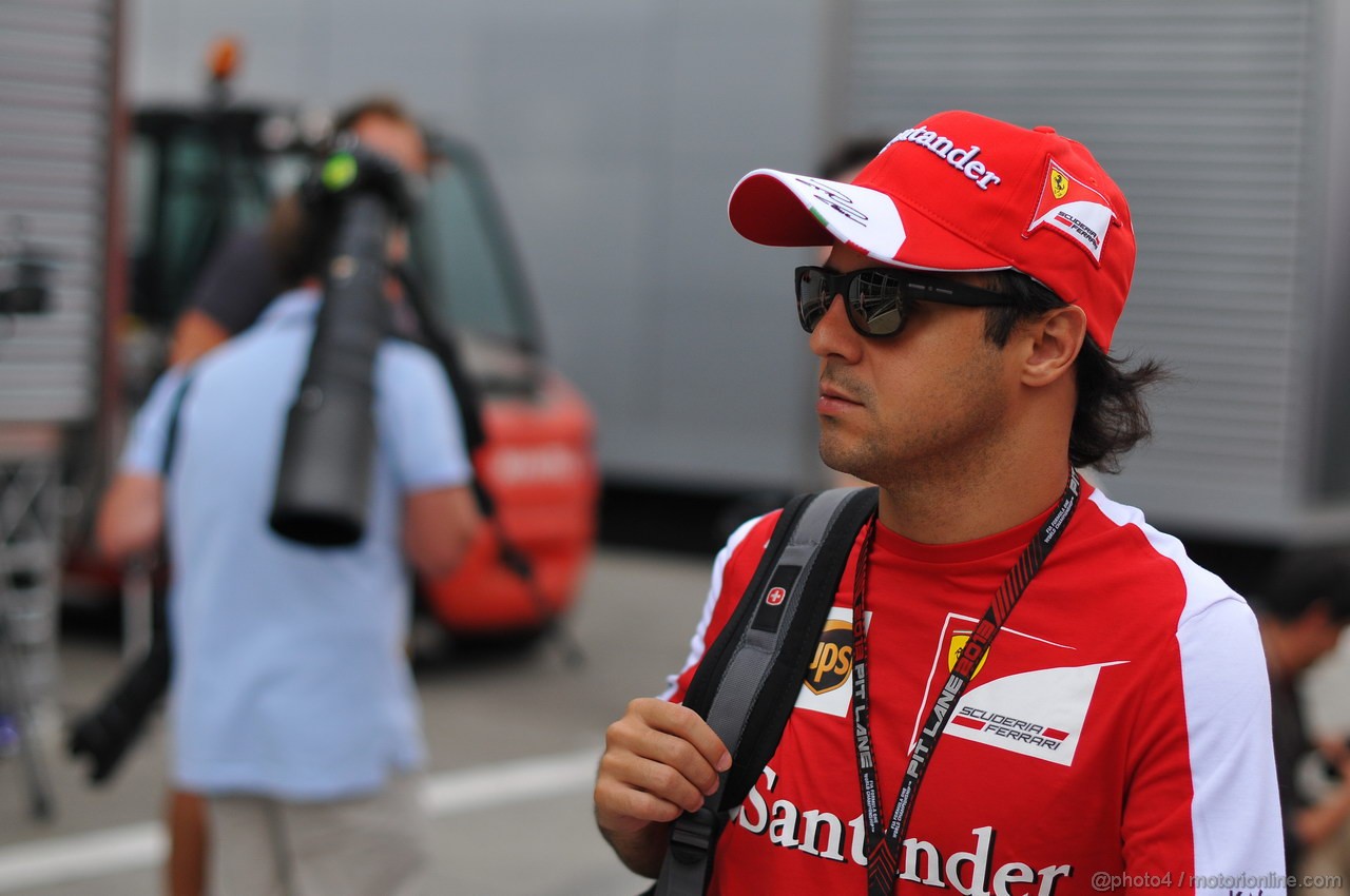 GP UNGHERIA, 25.07.2013- Felipe Massa (BRA) Ferrari F138