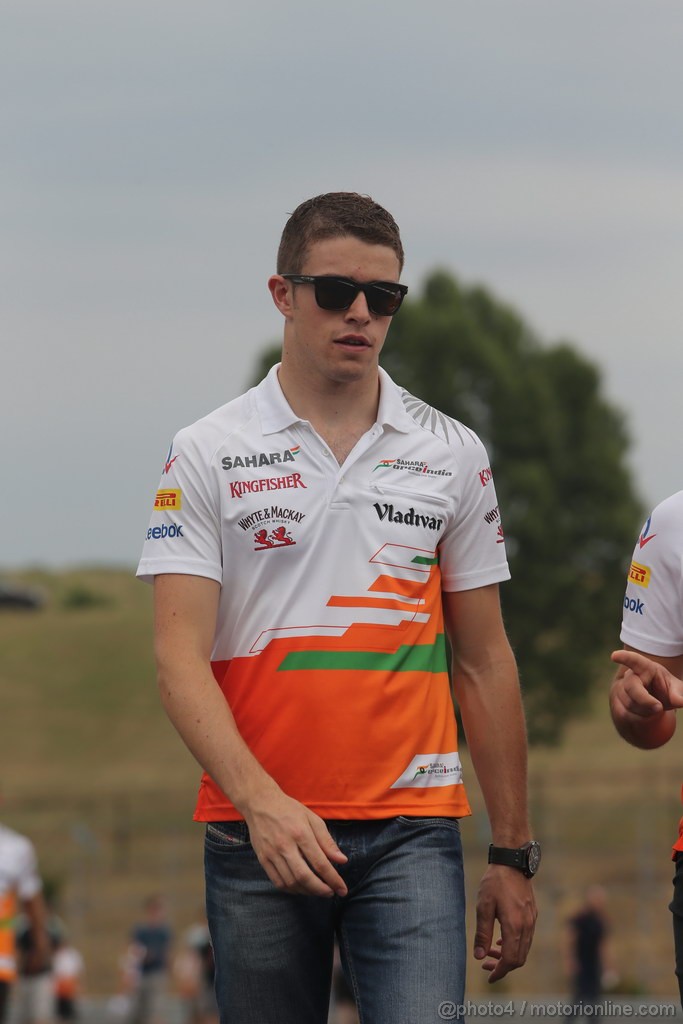 GP UNGHERIA, 25.07.2013- Paul di Resta (GBR) Sahara Force India F1 Team VJM06