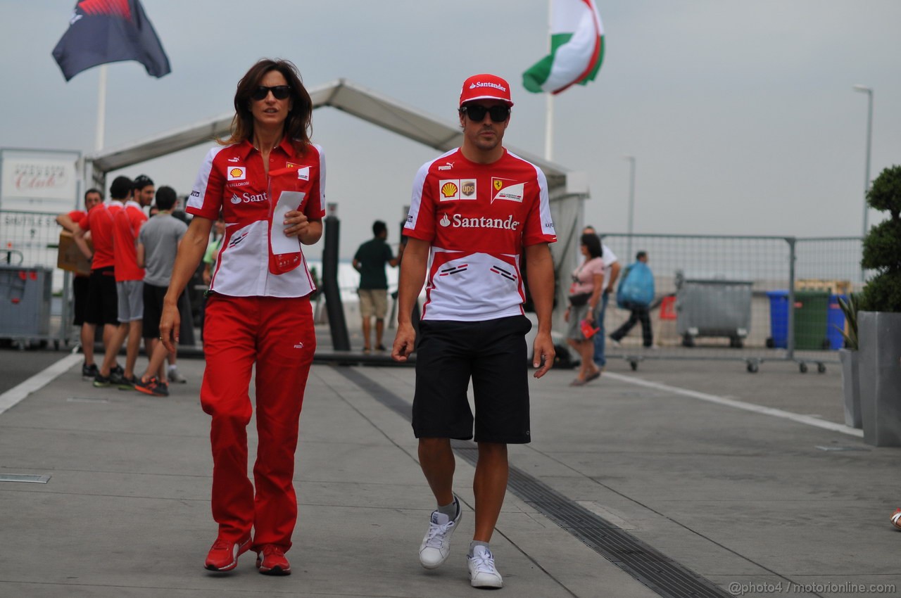 GP UNGHERIA, 25.07.2013- Fernando Alonso (ESP) Ferrari F138