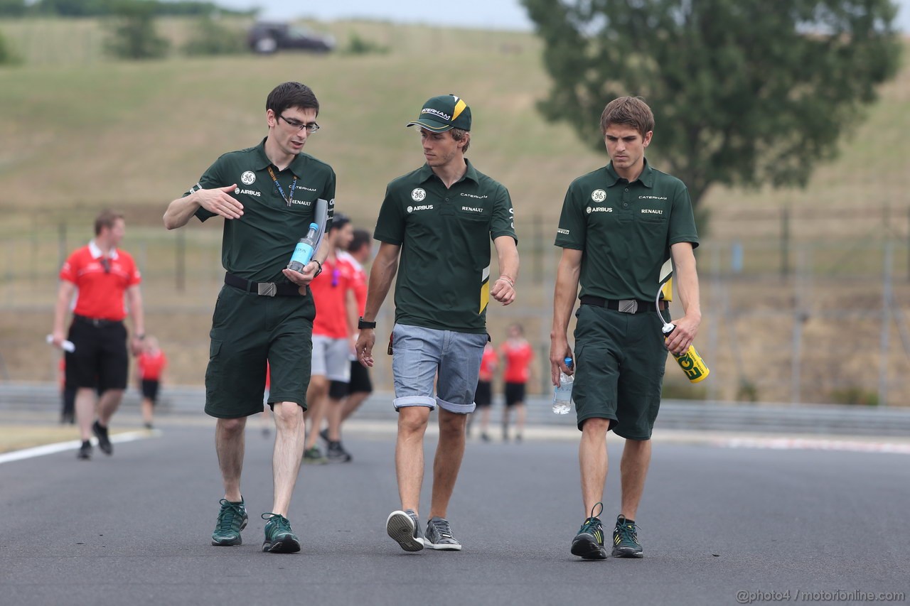 GP UNGHERIA, 25.07.2013- Charles Pic (FRA) Caterham F1 Team CT03
