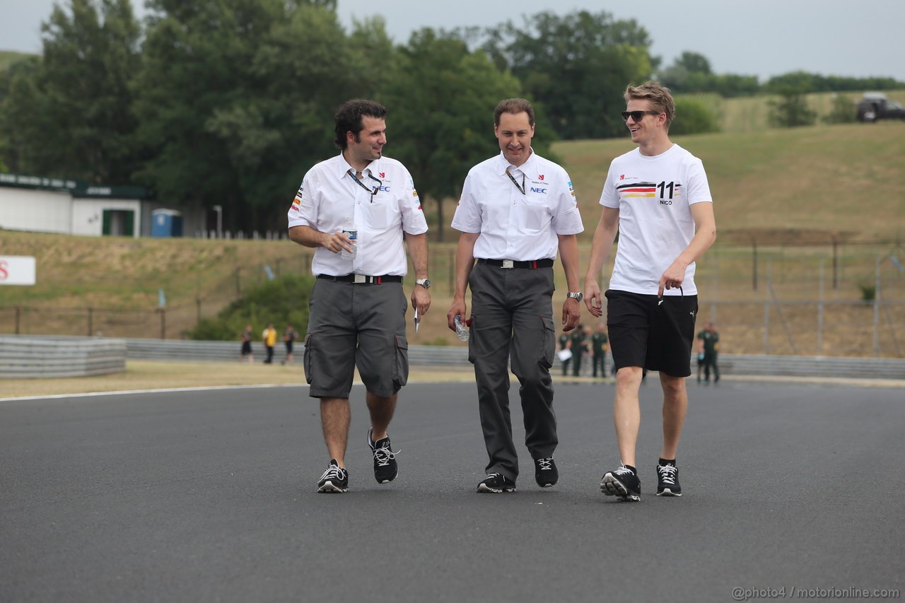 GP UNGHERIA, 25.07.2013- Nico Hulkenberg (GER) Sauber F1 Team C32