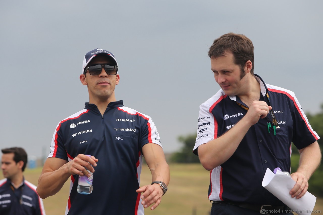 GP UNGHERIA, 25.07.2013- Pastor Maldonado (VEN) Williams F1 Team FW35