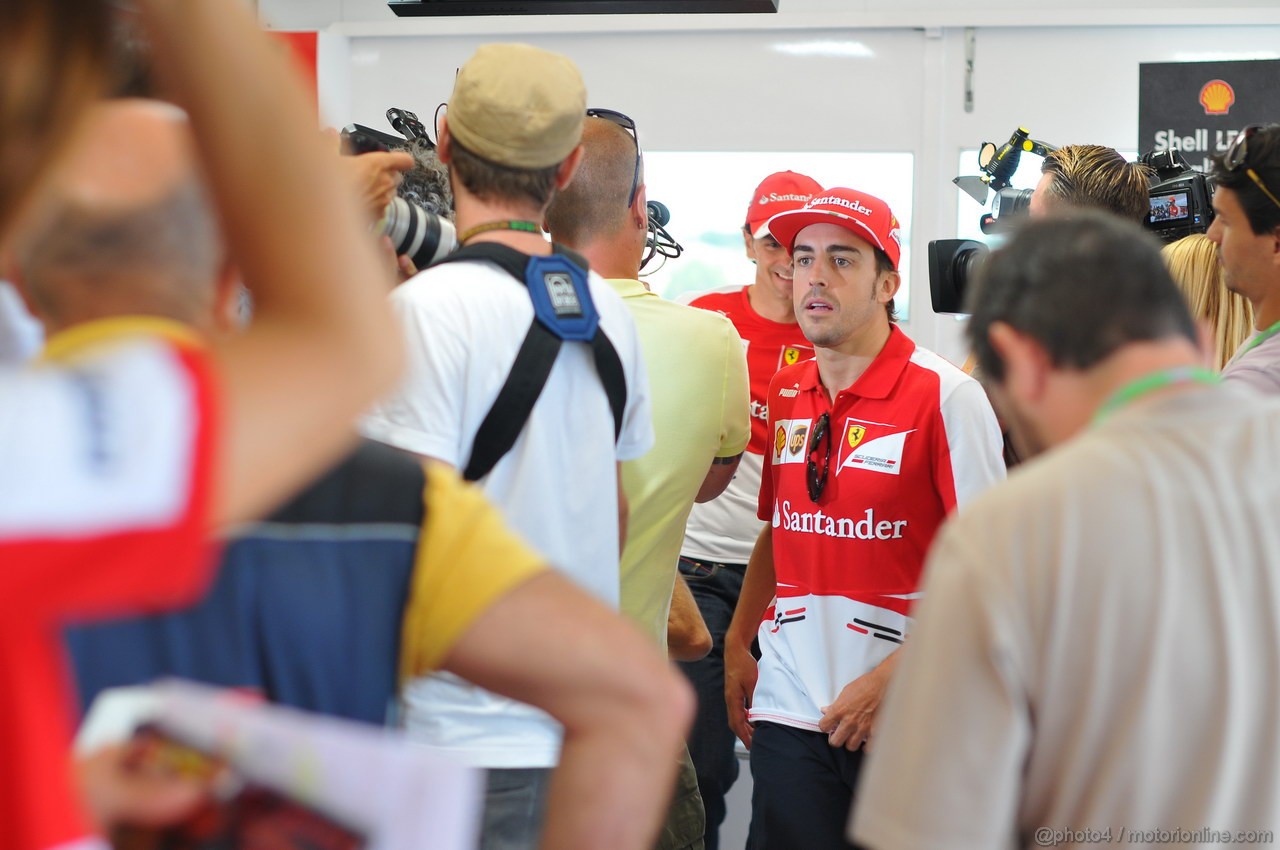 GP UNGHERIA, 25.07.2013- Fernando Alonso (ESP) Ferrari F138