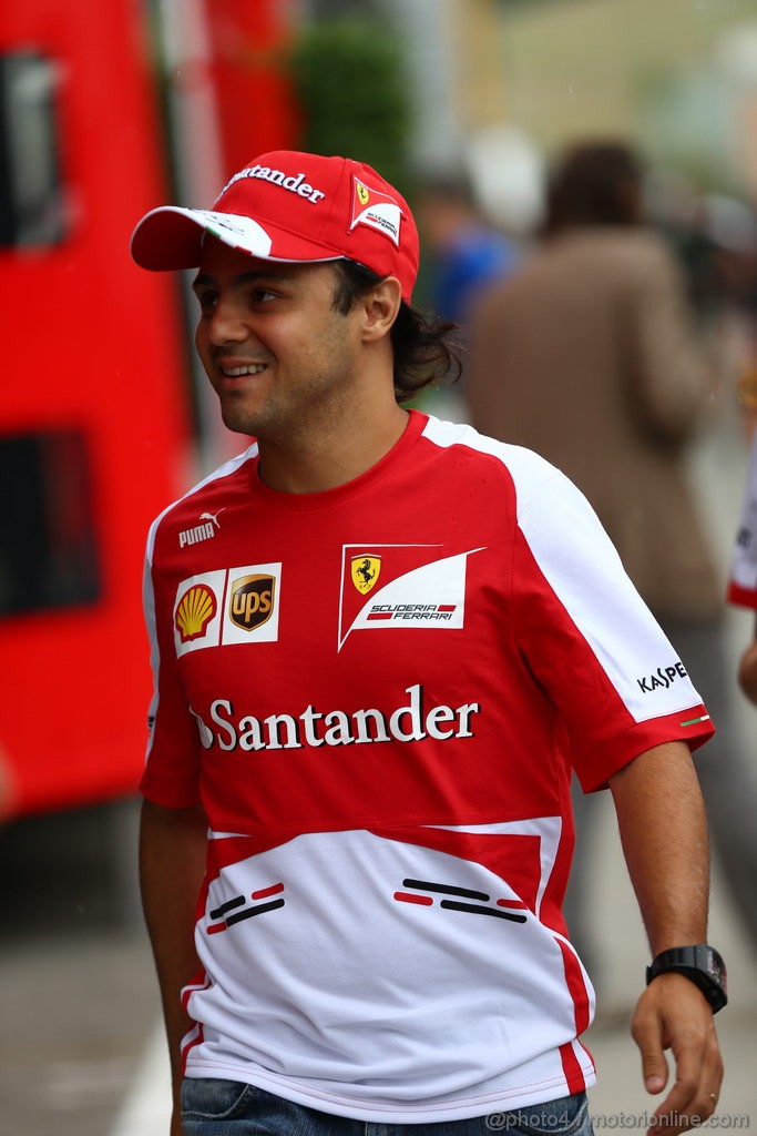 GP UNGHERIA, 25.07.2013- Felipe Massa (BRA) Ferrari F138