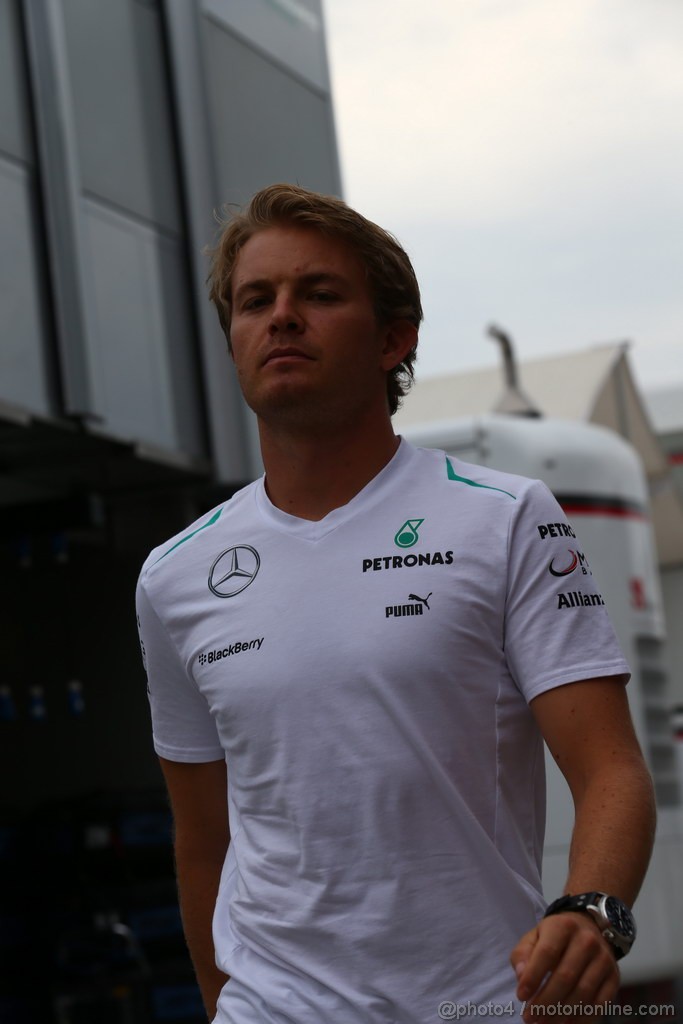 GP UNGHERIA, 25.07.2013- Nico Rosberg (GER) Mercedes AMG F1 W04