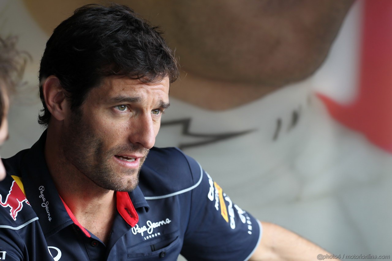 GP UNGHERIA, 25.07.2013- Mark Webber (AUS) Red Bull Racing RB9
