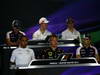 GP UNGHERIA, 25.07.2013- Giovedi'  Press Conference, Top Line L to R Valtteri Bottas (FIN), Williams F1 Team FW35, Paul di Resta (GBR) Sahara Force India F1 Team VJM06, Esteban Gutierrez (MEX), Sauber F1 Team C32, Bottom Line 10, Kimi Raikkonen (FIN) Lotus F1 Team E21, Pastor Maldonado (VEN) Williams F1 Team FW35