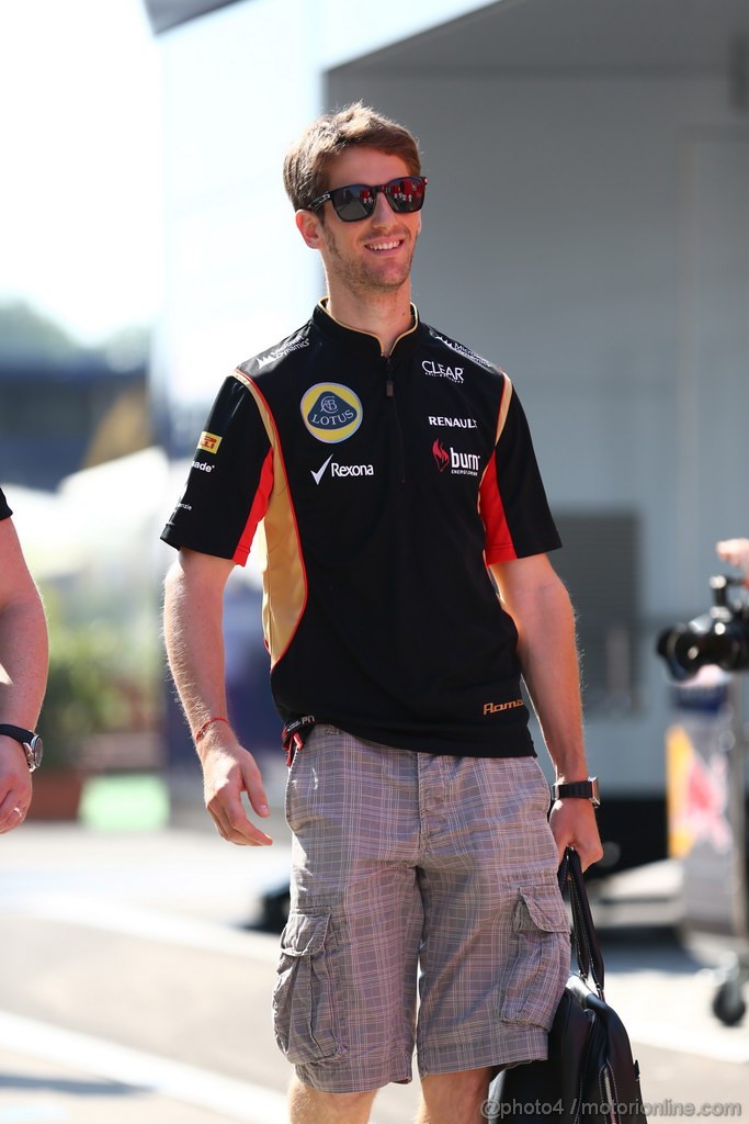 GP UNGHERIA, 27.07.2013- Romain Grosjean (FRA) Lotus F1 Team E213
