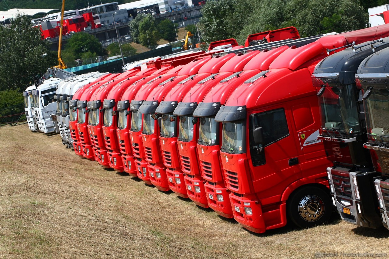 GP UNGHERIA, 27.07.2013- Ferrari Trucks
