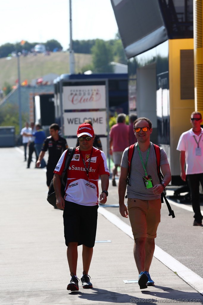 GP UNGHERIA, 27.07.2013- Felipe Massa (BRA) Ferrari F138