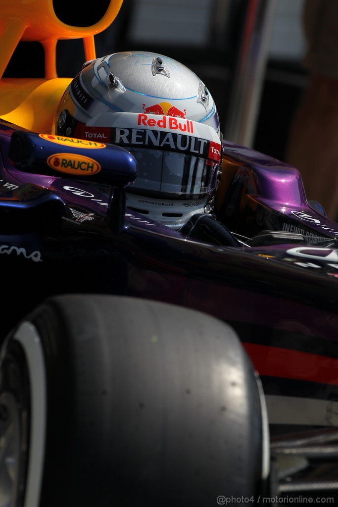 GP UNGHERIA, 27.07.2013- Free practice 3, Sebastian Vettel (GER) Red Bull Racing RB9