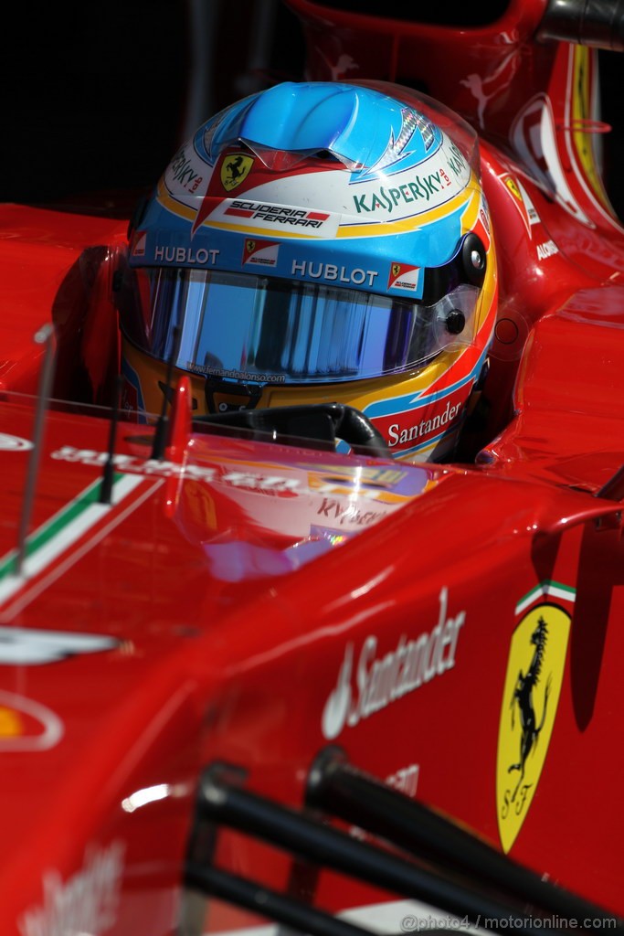 GP UNGHERIA, 27.07.2013- Free practice 3, Fernando Alonso (ESP) Ferrari F138