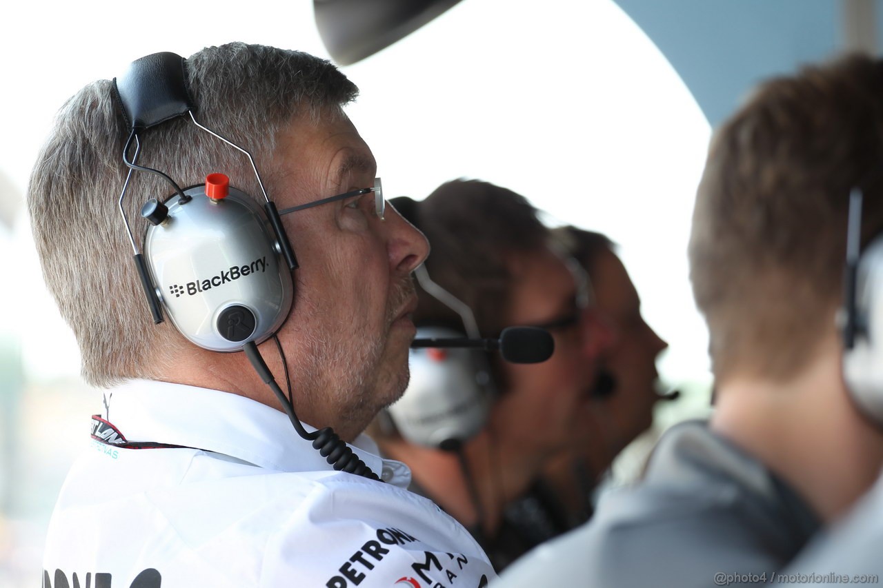 GP UNGHERIA, 27.07.2013- Free practice 3, Ross Brawn (GBR), Team Principal, Mercedes GP