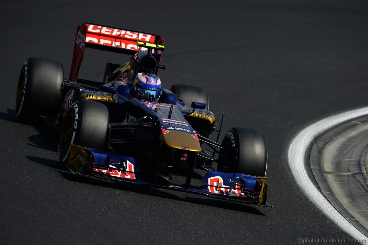 GP UNGHERIA, 27.07.2013- Free practice 3, Jean-Eric Vergne (FRA) Scuderia Toro Rosso STR8