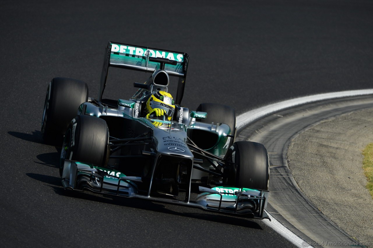 GP UNGHERIA, 27.07.2013- Free practice 3, Nico Rosberg (GER) Mercedes AMG F1 W04