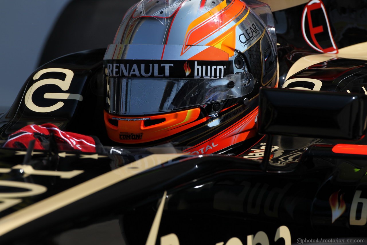 GP UNGHERIA, 27.07.2013- Free practice 3, Romain Grosjean (FRA) Lotus F1 Team E213