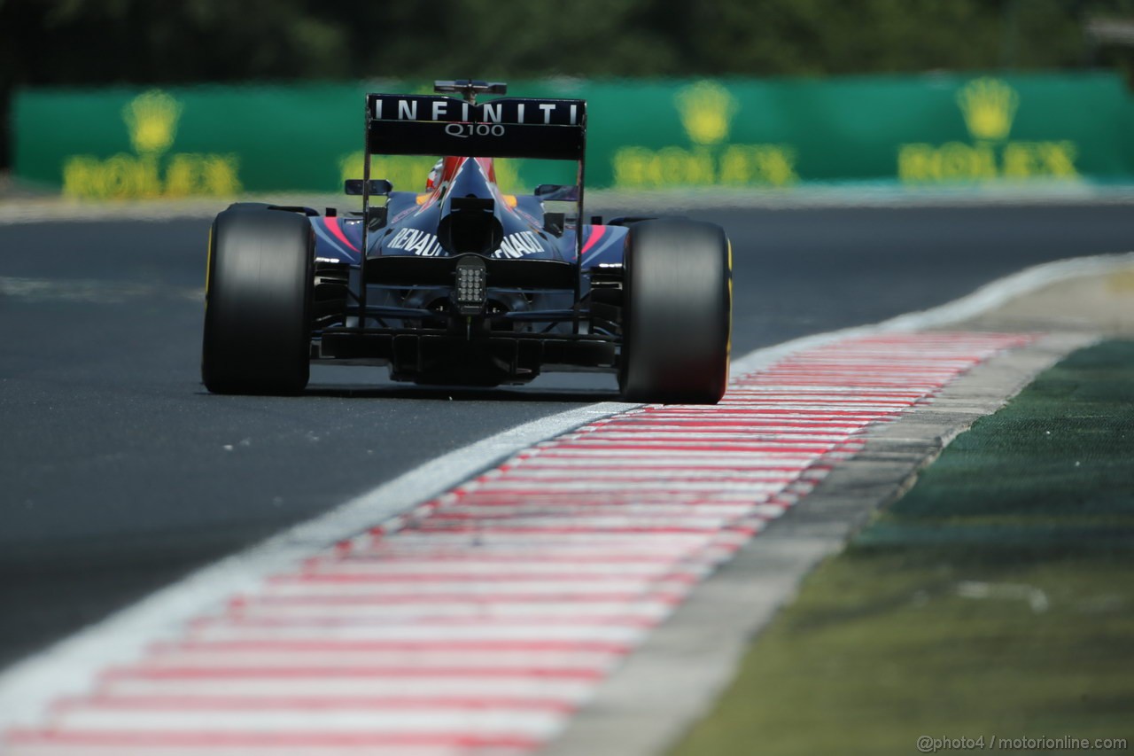 GP UNGHERIA, 27.07.2013- Free practice 3, Sebastian Vettel (GER) Red Bull Racing RB9
