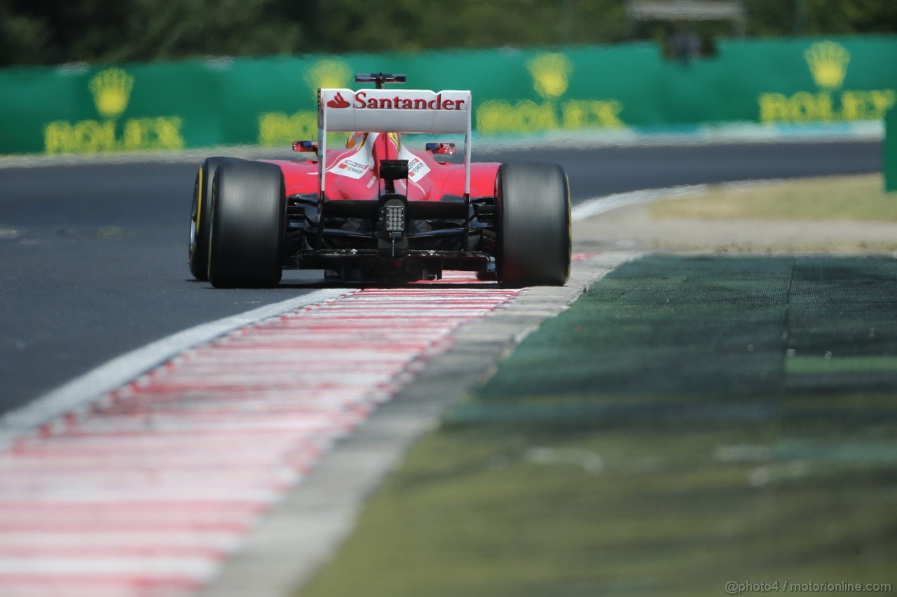 GP UNGHERIA, 27.07.2013- Free practice 3, Fernando Alonso (ESP) Ferrari F138