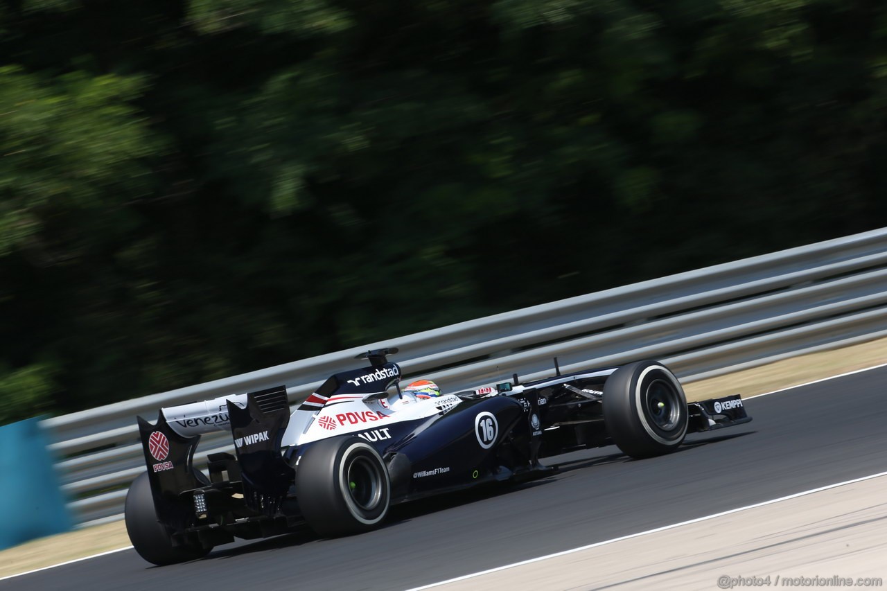 GP UNGHERIA, 27.07.2013- Free practice 3, Pastor Maldonado (VEN) Williams F1 Team FW35