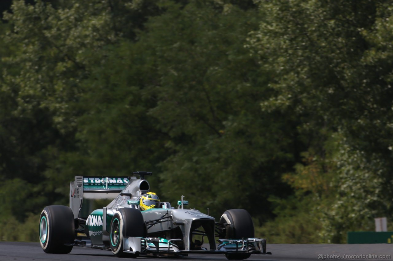 GP UNGHERIA, 27.07.2013- Free practice 3, Nico Rosberg (GER) Mercedes AMG F1 W04