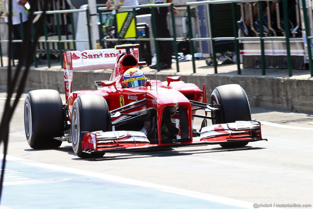 GP UNGHERIA, 27.07.2013- Free practice 3, Felipe Massa (BRA) Ferrari F138