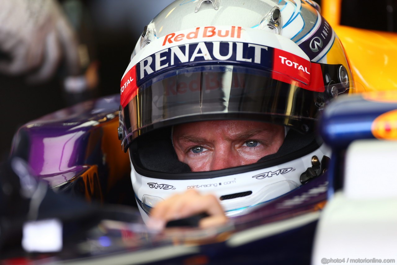 GP UNGHERIA, 27.07.2013- Free practice 3, Sebastian Vettel (GER) Red Bull Racing RB9