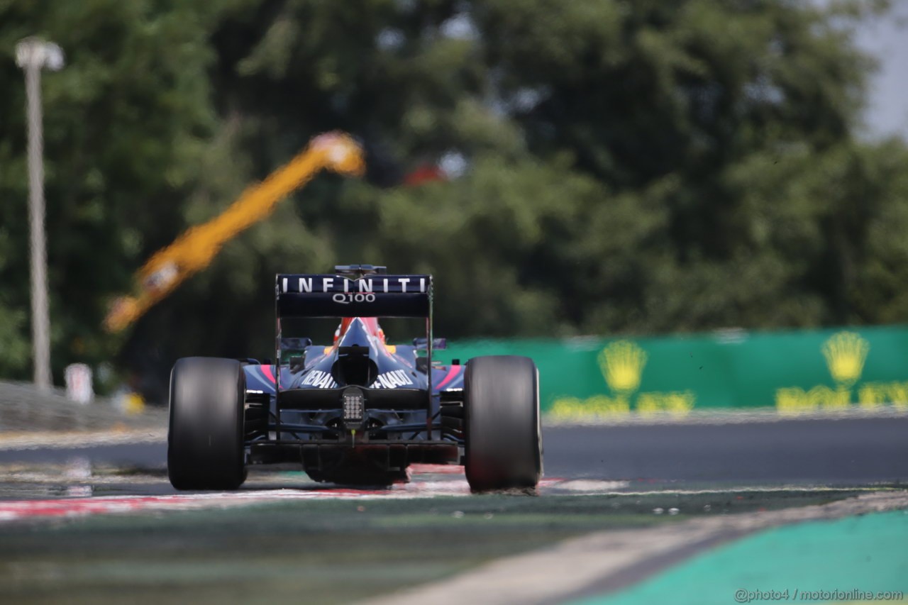 GP UNGHERIA, 27.07.2013- Free practice 3, Sebastian Vettel (GER) Red Bull Racing RB9