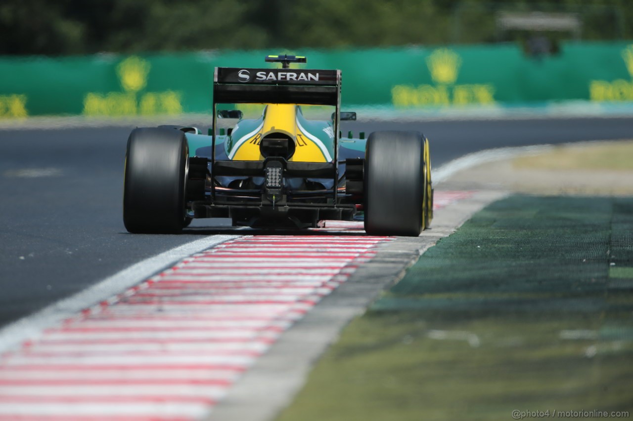 GP UNGHERIA, 27.07.2013- Free practice 3, Giedo Van der Garde (NED), Caterham F1 Team CT03