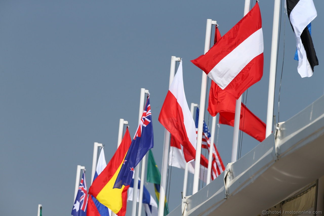 GP UNGHERIA, 27.07.2013- Atmosphere: flags