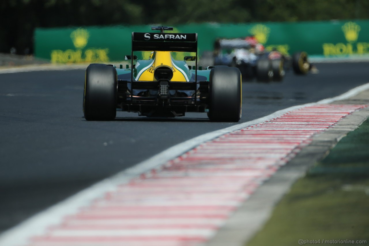 GP UNGHERIA, 27.07.2013- Free practice 3, Charles Pic (FRA) Caterham F1 Team CT03
