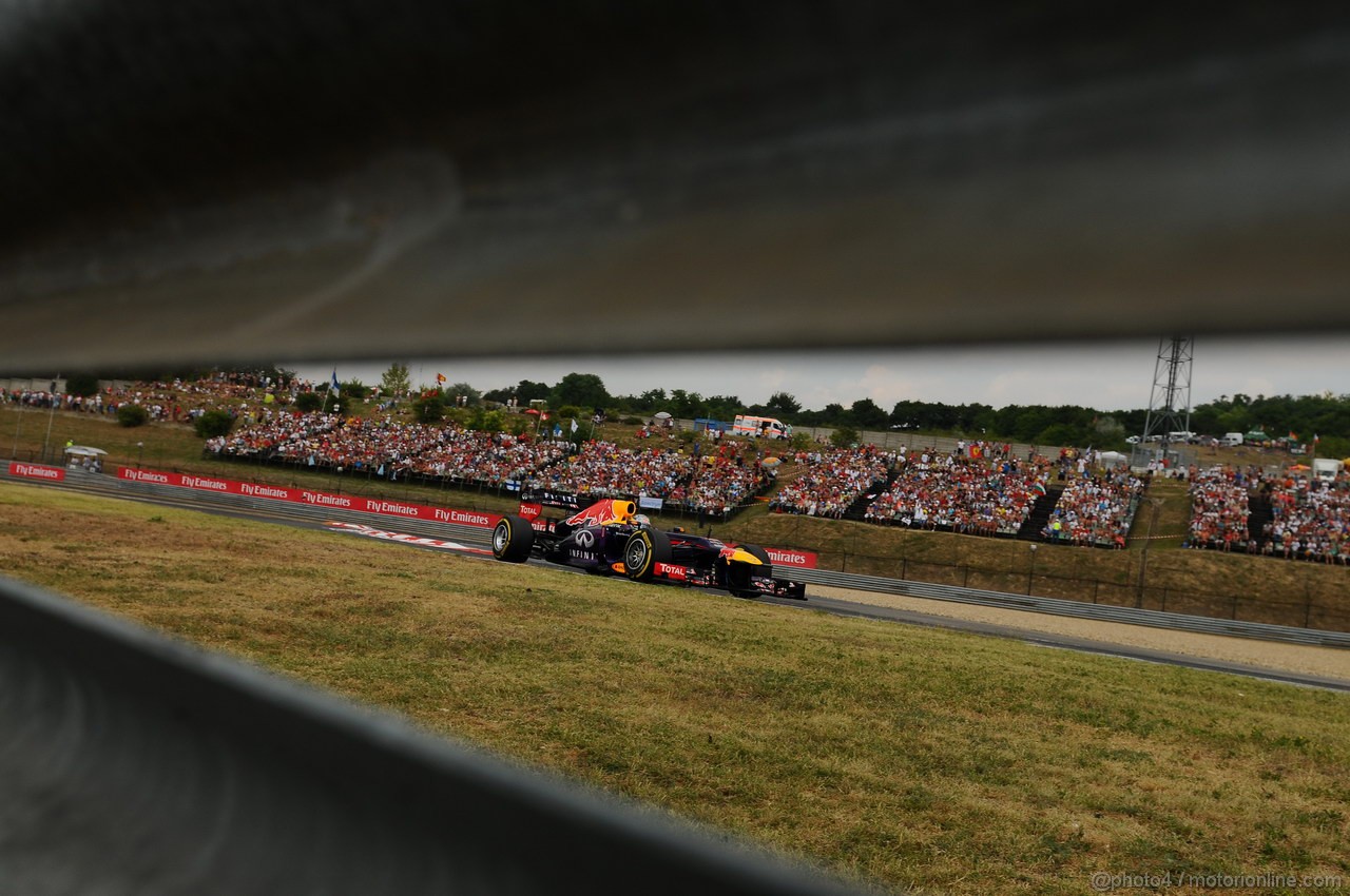 GP UNGHERIA, 27.07.2013- Qualifiche, Sebastian Vettel (GER) Red Bull Racing RB9