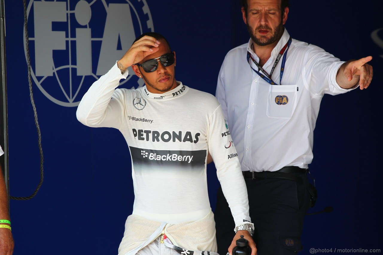 GP UNGHERIA, 27.07.2013- Qualifiche, Lewis Hamilton (GBR) Mercedes AMG F1 W04