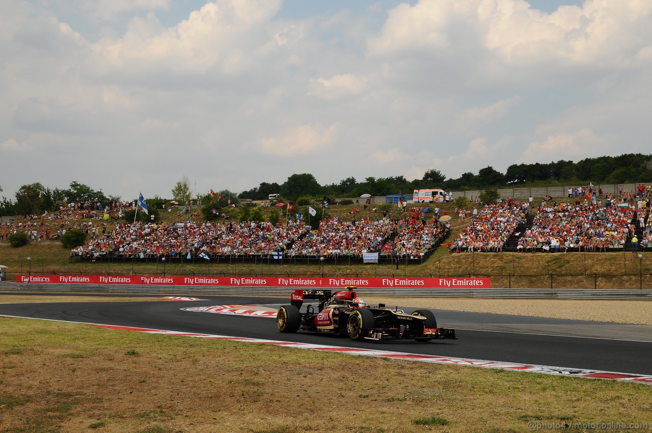 GP UNGHERIA, 27.07.2013- Qualifiche, Romain Grosjean (FRA) Lotus F1 Team E213