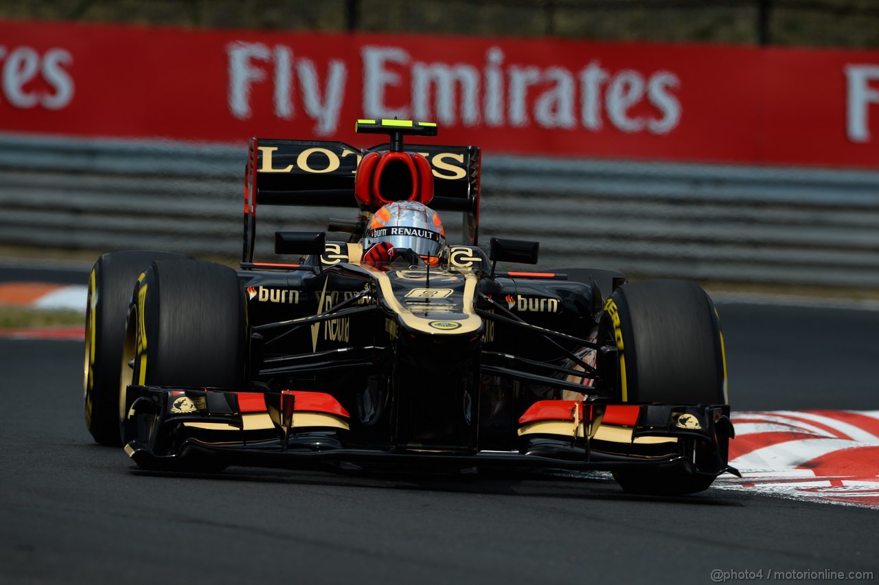 GP UNGHERIA, 27.07.2013- Qualifiche, Romain Grosjean (FRA) Lotus F1 Team E213