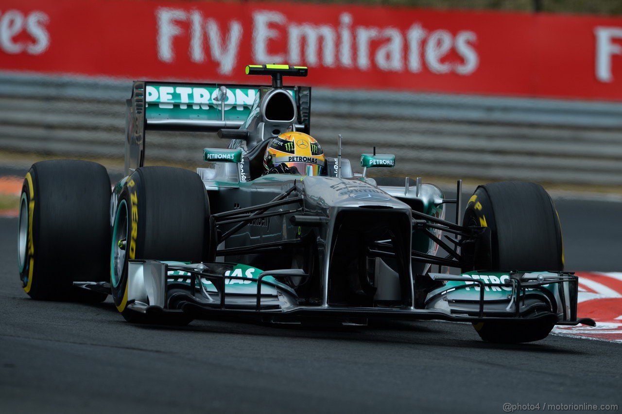 GP UNGHERIA, 27.07.2013- Qualifiche, Lewis Hamilton (GBR) Mercedes AMG F1 W04